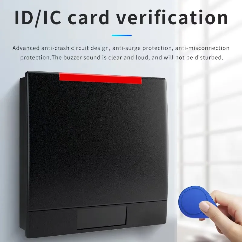 مستقرة 125 كيلو هرتز RS485 بروتوكول Modbus RTU قارئ بطاقات 12 فولت/24 فولت IP68 مقاوم للماء 13.56 ميجا هرتز تتفاعل تماس MF بطاقة التحكم في الوصول قراءة #2