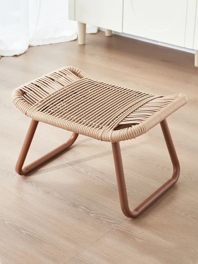 

Under Desk Footrest Stool Sofa Shoe Bench Entryway Ottoman Pedal for Office Table Leg Support or Indoor Changing Seat