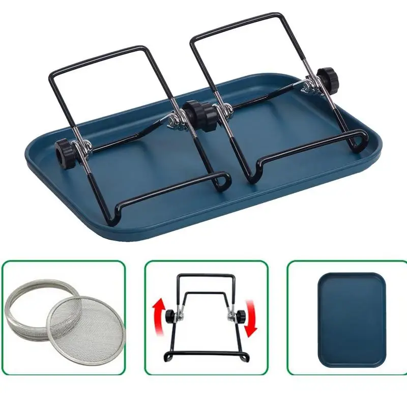 Keimglas Kit Samen sprießen Einmach gläser mit Sieb deckel haltbare Bohnen sprossen Anbau Kit für Samen Brokkoli Bohnen Jardin