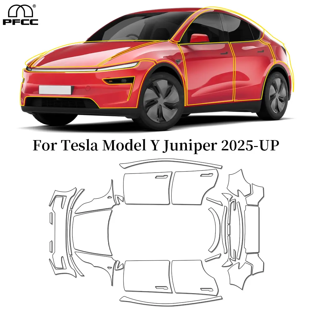 

For Tesla Model Y Juniper 2025 2026 Pre-cut PPF Bra 8.5Mil TPU Paint Protection Film Car Body Clear Anti-Scratch Resistant Kit