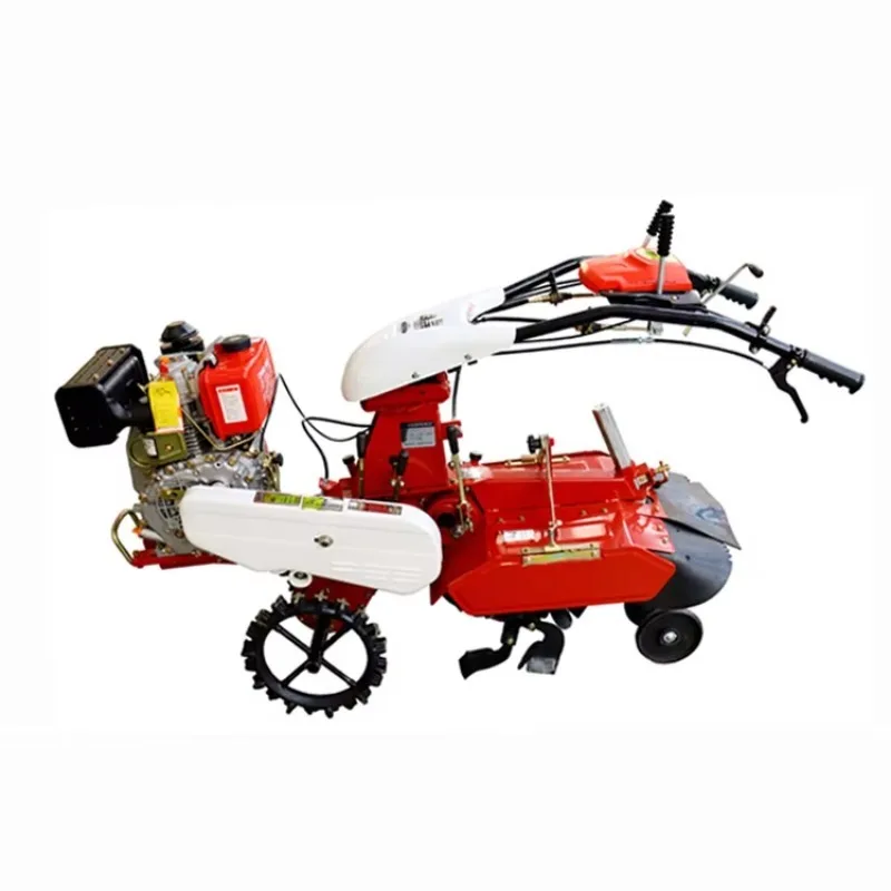 Labor-saving Trenching Machine Diesel Hand Push Mini Tiller Cultivator