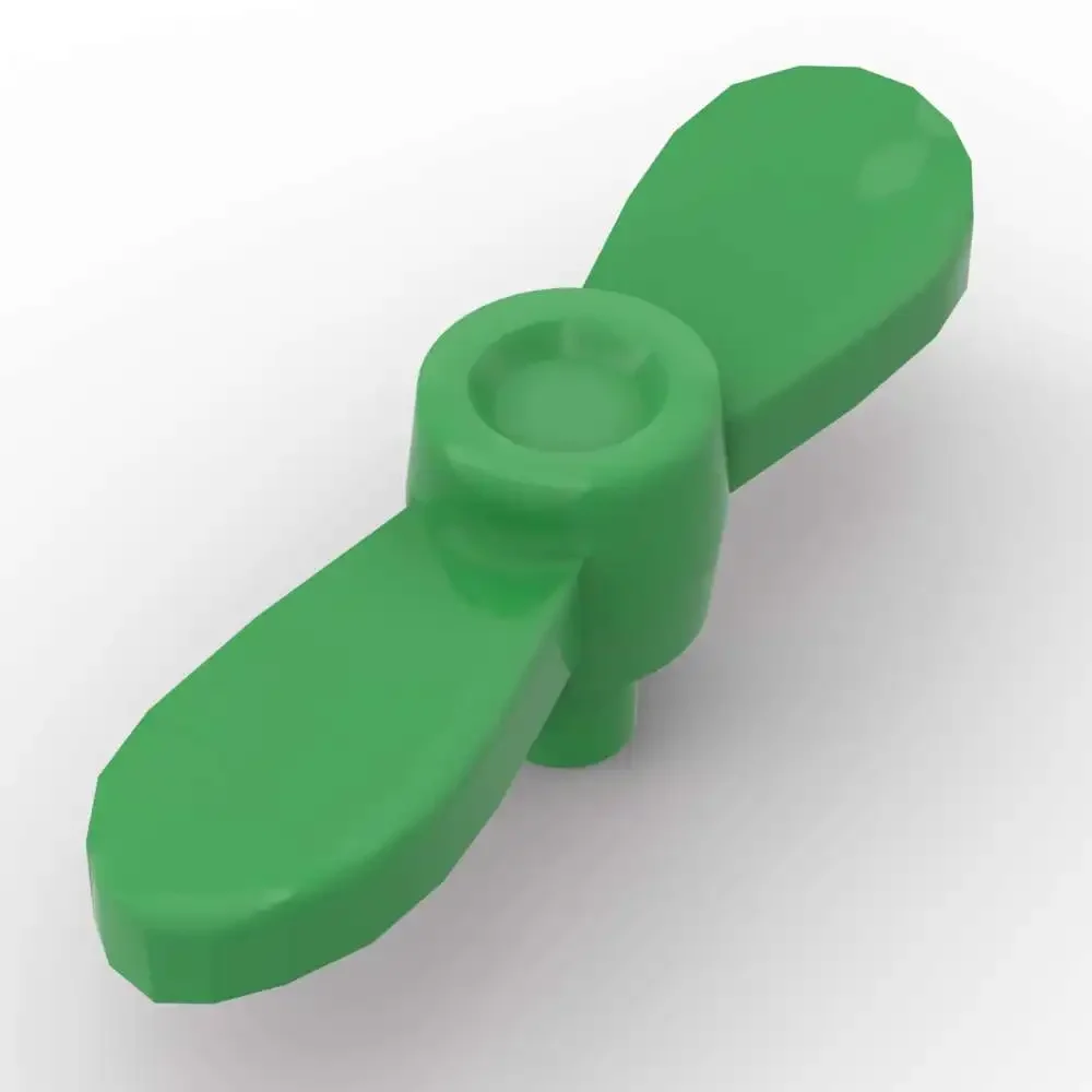 MOC 10개 부품 브릭 54568 프로펠러 2날 트위스트형 소형 핀 포함 빌딩 블록 세트 헤드웨어 파티클 DIY 장난감 어린이 선물