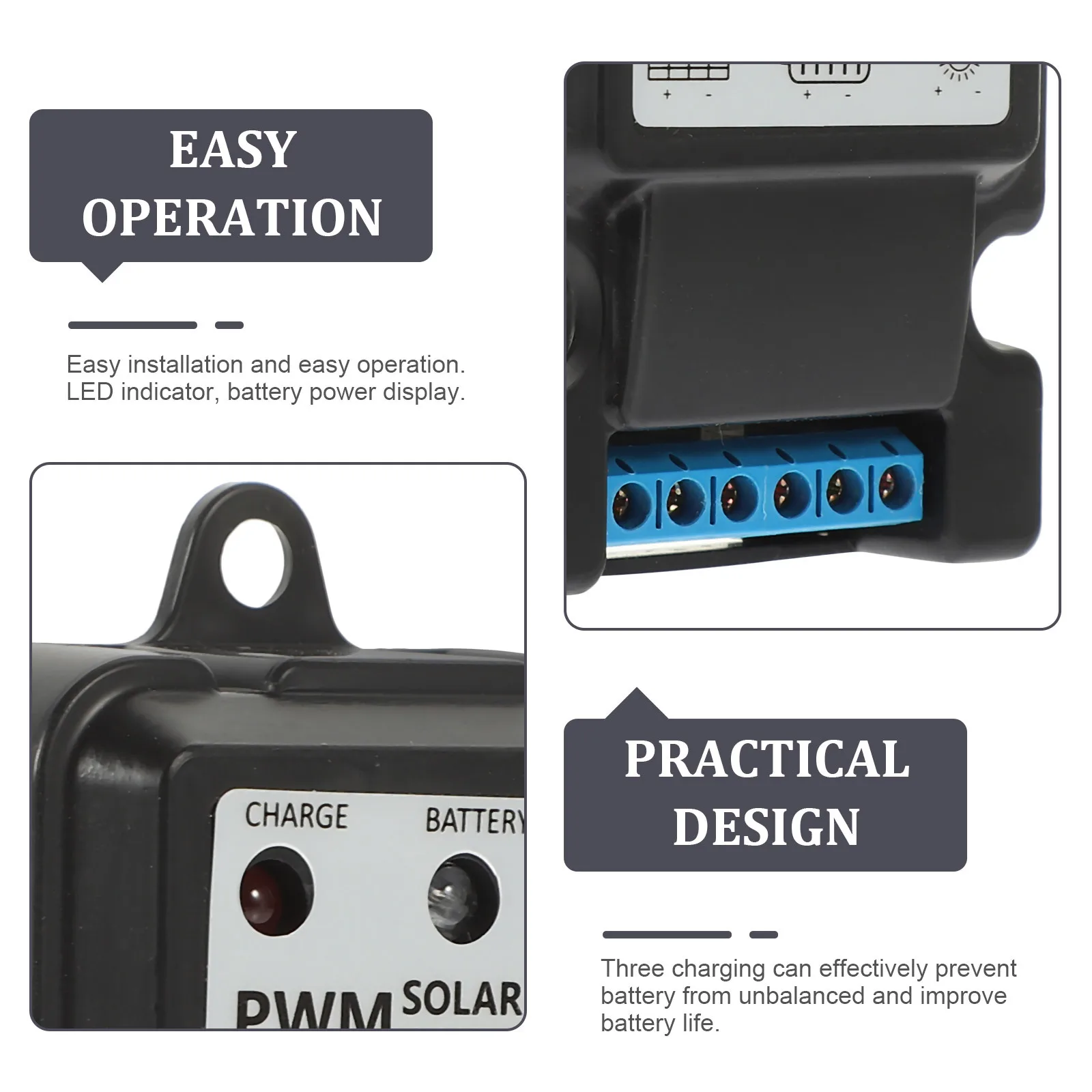 

12V 10A Solar Panel Charge Controller Charge Controller Pwm Regulator For Solar Panel System Black