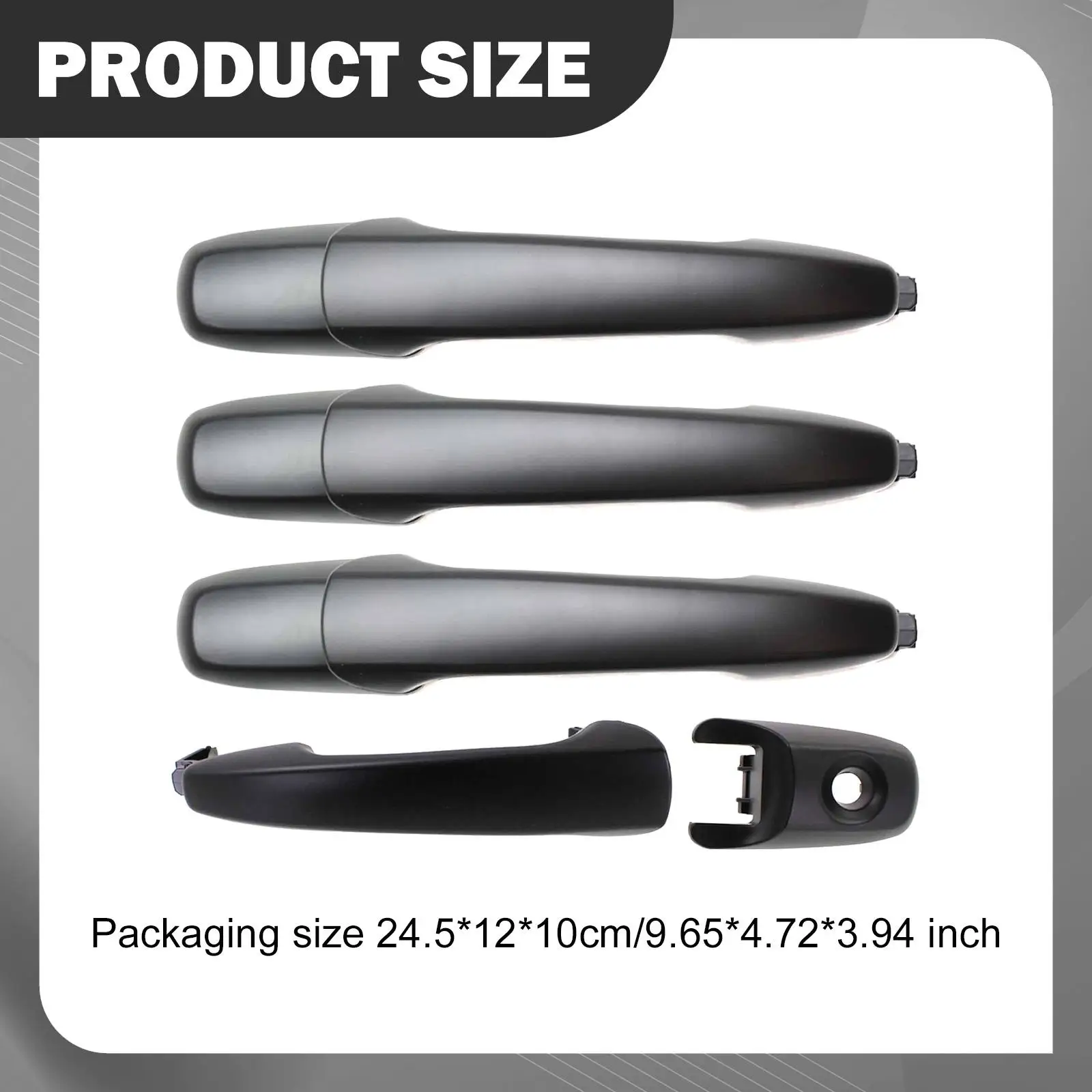 

Vehicle Door Handle Design Set Black ABS Maintenance Spare for Ford Fusion Lincoln Mercury AE5Z-5422404-AA