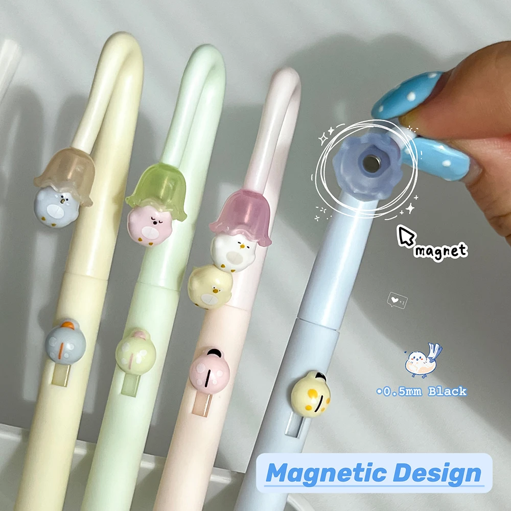 4 Pcs Magnetic Little Bird Gel - Gel Ink Pen Set 评论和价格