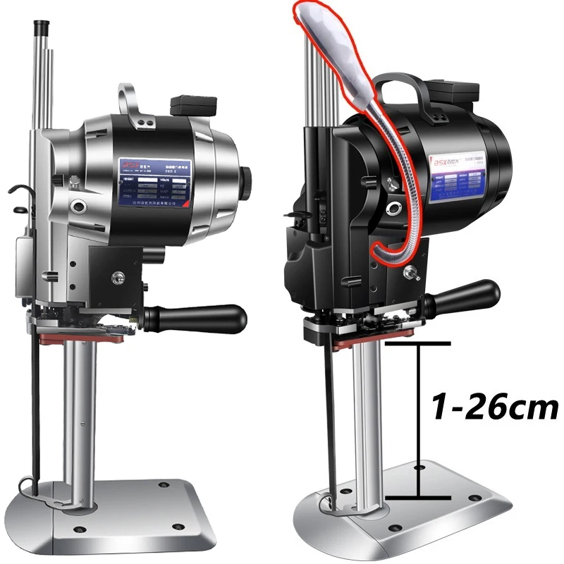 1200W vertical straight knife electric cloth cutting machine clothing leather paper electric scissors cloth cutting machine