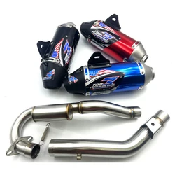 45mm Off-road Motorcycle Exhaust Muffler with Front Link Tube For Honda CRF230 Dirt Bike Exhaust System Modified