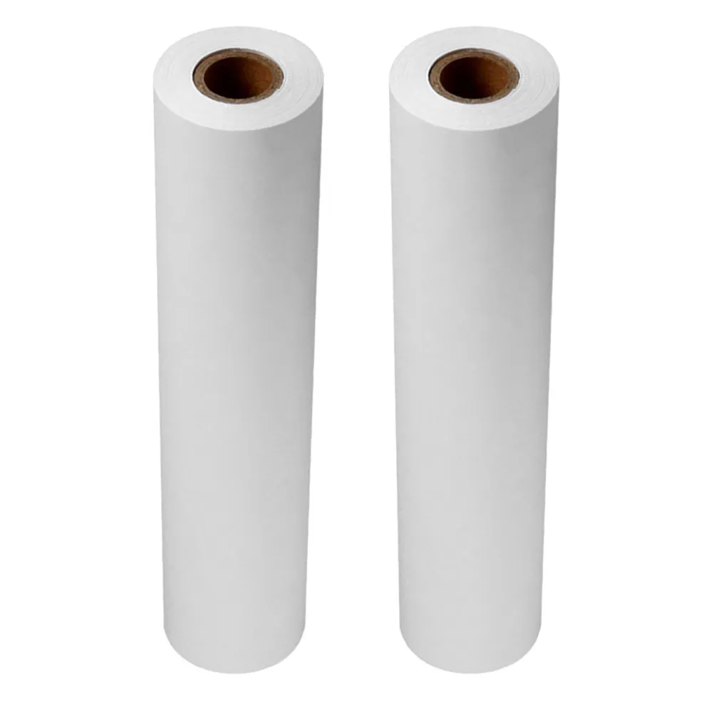 

2 шт. рулонов бумаги для рисования, белая, переработанная, 30 см x 5 м, с гладкой поверхностью, для эскизов, живописи, акварели