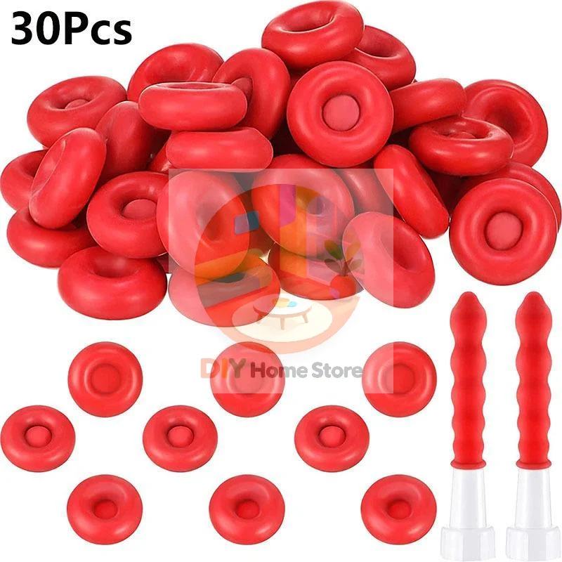 Red Caulking Nozzle Replacements 10-100pcs Set for Construction Sealing Joint Preservation Home Improvement Repair Work
