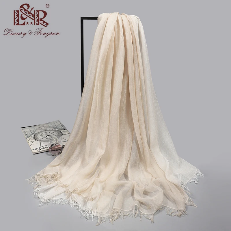 2023 Natural Spring Silk Scarf Women Scarf Big Silk Beach Cover up Pareo Foulard Femme Echarp Hijab female silk bandana Sjaal