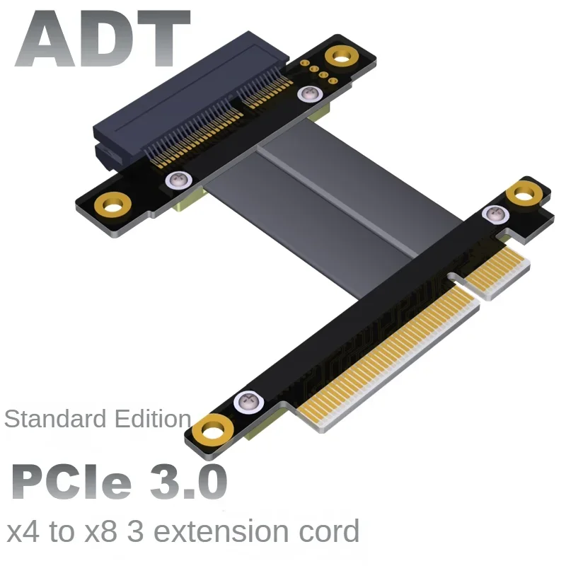 

Удлинительный кабель PCI-E x8, преобразование x4 pcie 8x В 4x ADT, поддерживает карты NIC SSD