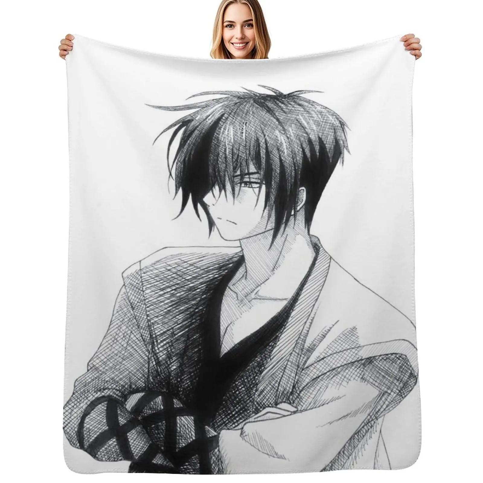 

Hak Throw Blanket Decorative Throw Thermal Plaid on the sofa funny gift Blankets