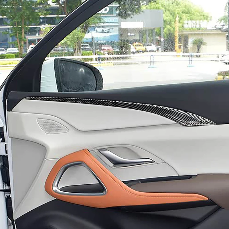 

Цветные накладки на дверь автомобиля из углеродного волокна для BYD Song Pro 2023, Стайлинг внутренних аксессуаров