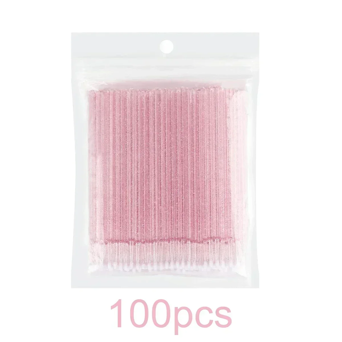 Pennello micro applicatore in cristallo per estensione ciglia, micro tamponi di cotone, bacchette per mascara labbra Estensione ciglia micropennello rosa