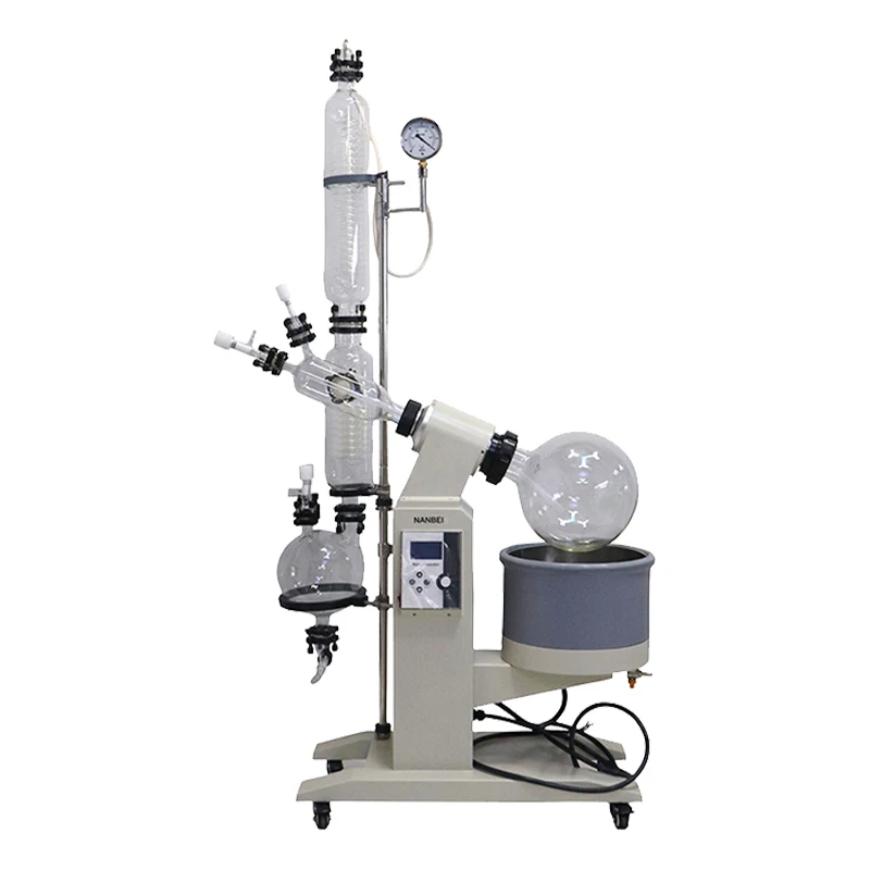 Electric Motor Distillation Equipment Double Condenser 50L Rotary Evaporator with Large LCD Display Screen