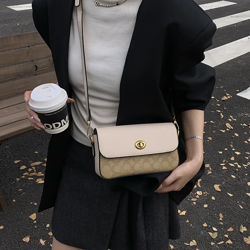 

2025 Новая роскошная маленькая квадратная женская сумка, многосторонняя сумка через плечо под мышками, модная сумка через плечо для ежедневных поездок и путешествий ​