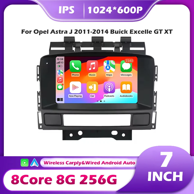 

Для Opel Astra J 2011-2014, Buick Excelle GT XT: Автомобильный мультимедийный плеер с Carplay, интеллектуальная система Android 16, автонавигация