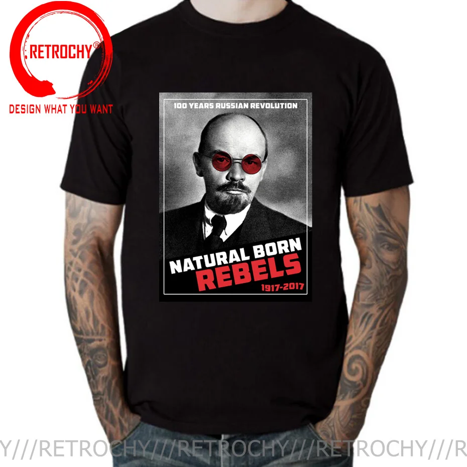 Soviet Great Leader Lenin T Shirt Men Russia Revolution UDSSR Communist Lenin Putin Mosco CCCP Men's T-Shirt USSR Tops Tee Shirt