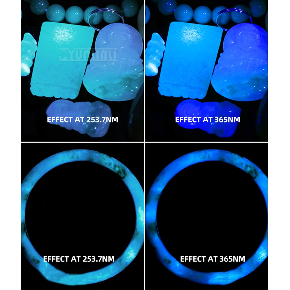 Fluorescencyjny Lightbox UV 365nm/253,7nm Biżuteria o długiej fali Jadeitowy kamień szlachetny Instrument identyfikacyjny dla e-commerce SEO