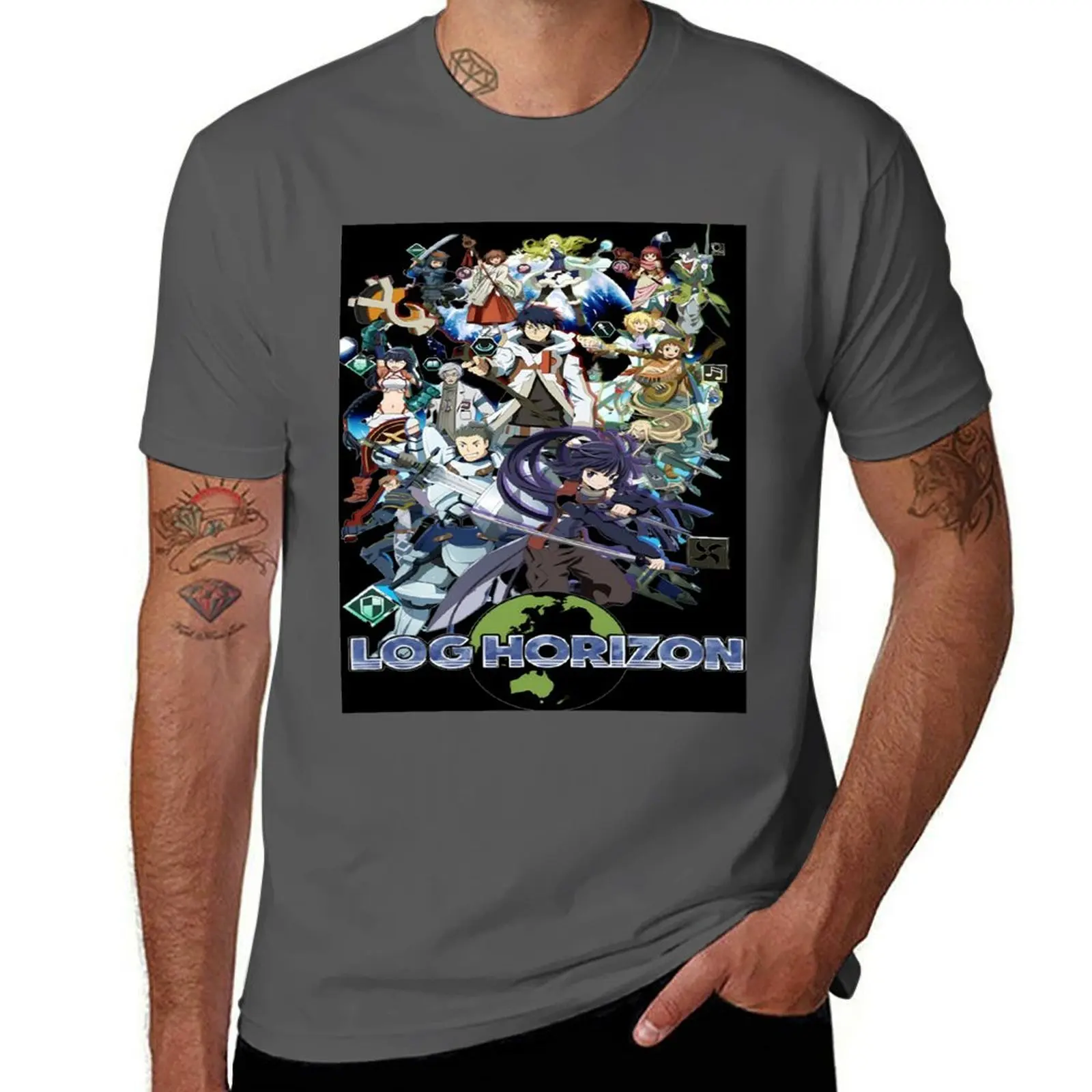 

Log Horizon T-Shirt anime t shirts for man man t shirt cotton high quality T-Shirt