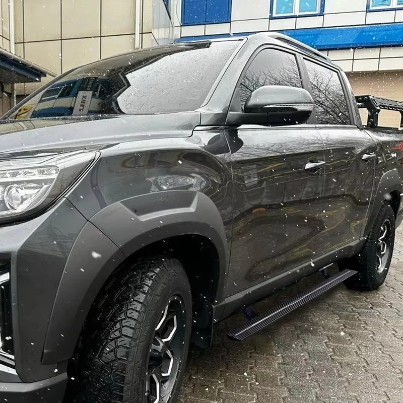 Wear Resistant Waterproof Thickened Aluminum Automatic Electric Power Side Step Running Board for Ssangyong Khan 2020+