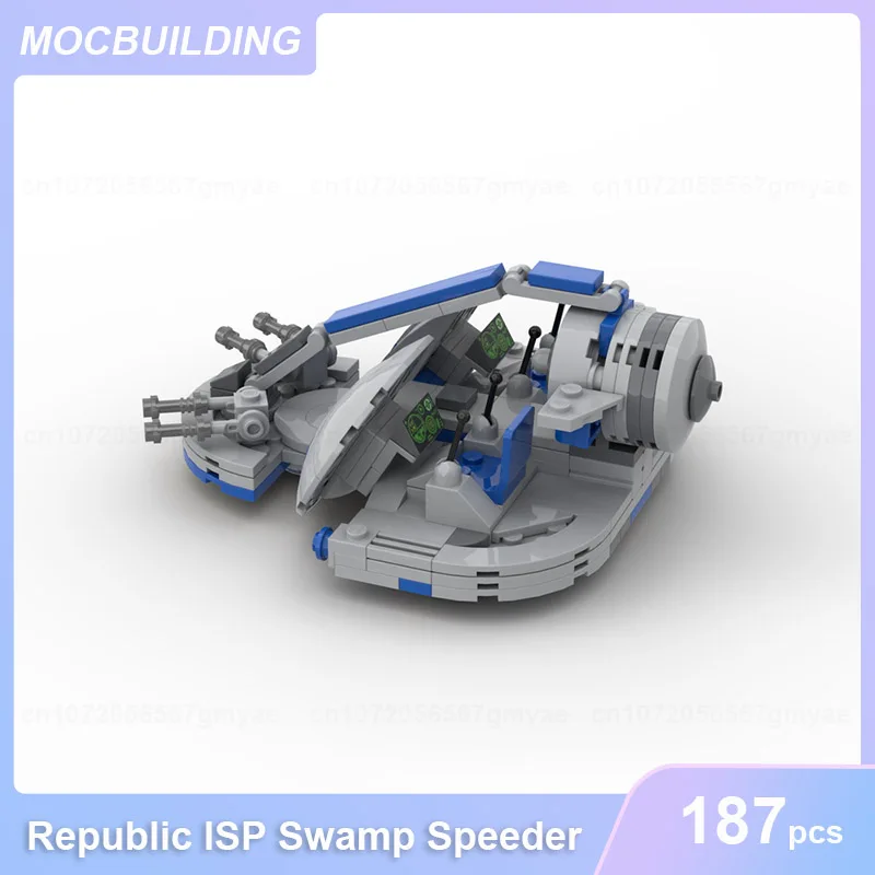 Republic ISP Swamp Speeder Mini Scale Model MOC Building Blocks DIY Assemble Bricks Educational Collection Toys Gifts 187PCS