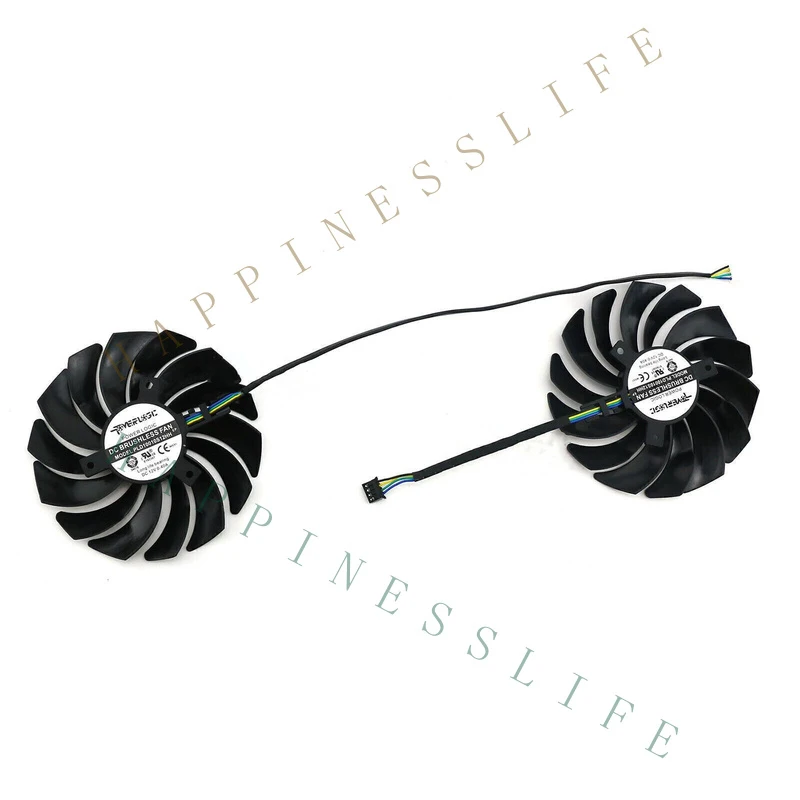 GR+   Left/Right Cooling Fans Cooler for MSI RX6700XT RX6600XT MECH 2X Graphics Card