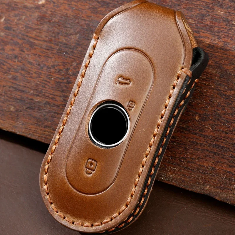 1pc Car Dedicated Leather Key Case For Weltmeister EX5 EX5-Z 2020 2021 2022 2023- Holder Shell Remote Keychain Accessories