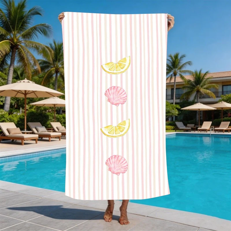 Tropical Hawaiian Hibiscus Microfiber Beach Towel Oversized Extra Large Sand Free Pool Towels Quick Dry Super Absorbent Swim
