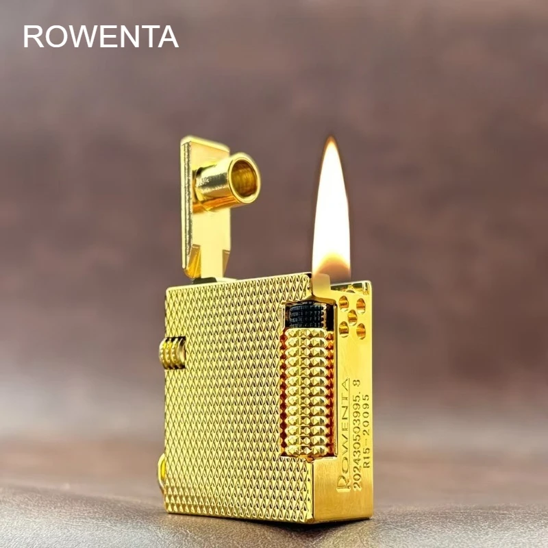 2026 Authentic Good Luck ROWENTA-R15 Side Slip Loud Paris Ding Bullet Press Shot Fuel Lighter Smoking Accessories