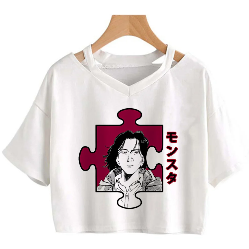 Monster Anime cropped top shoujo cutecore japanese streetwear t-shirt jojifuku summer anime clearance sales alternative