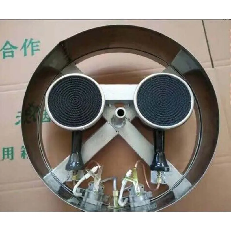 1 قطعة 45-نوع فرن الغاز الغزل فئة المقلية فطيرة الفرن يمكن أن يكون الكعكات وجبات خفيفة سلسلة 10 مللي متر سمك مزدوج التبديل التحكم