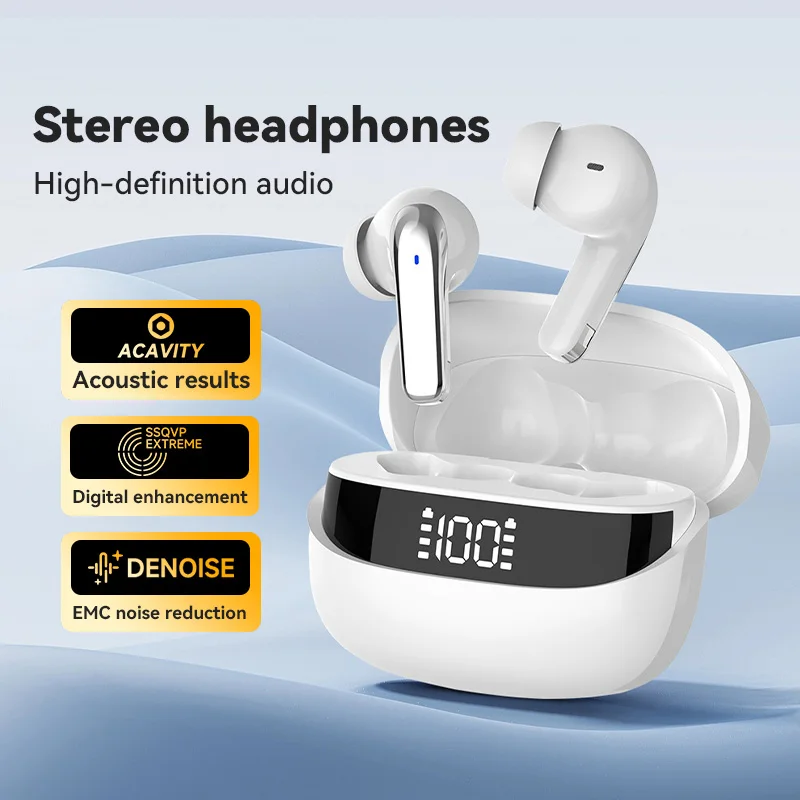 NEW Bluetooth 5.3 Earphones Anti-sweat Lightweight Headphone