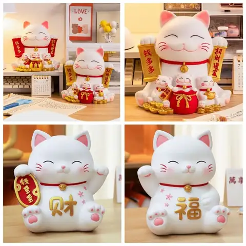 Savings Tank Lucky Cat Piggy Bank Decorative Openable New Year Saving Box Cartoon Good Symbolism Cartoon Money Boxes New Years