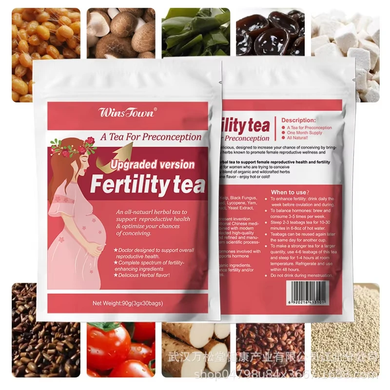 Organic Fertility Tea Natural Herbal Tea To Support Reproductive Health Delicious Heabal Flavor 30 Tea Bags