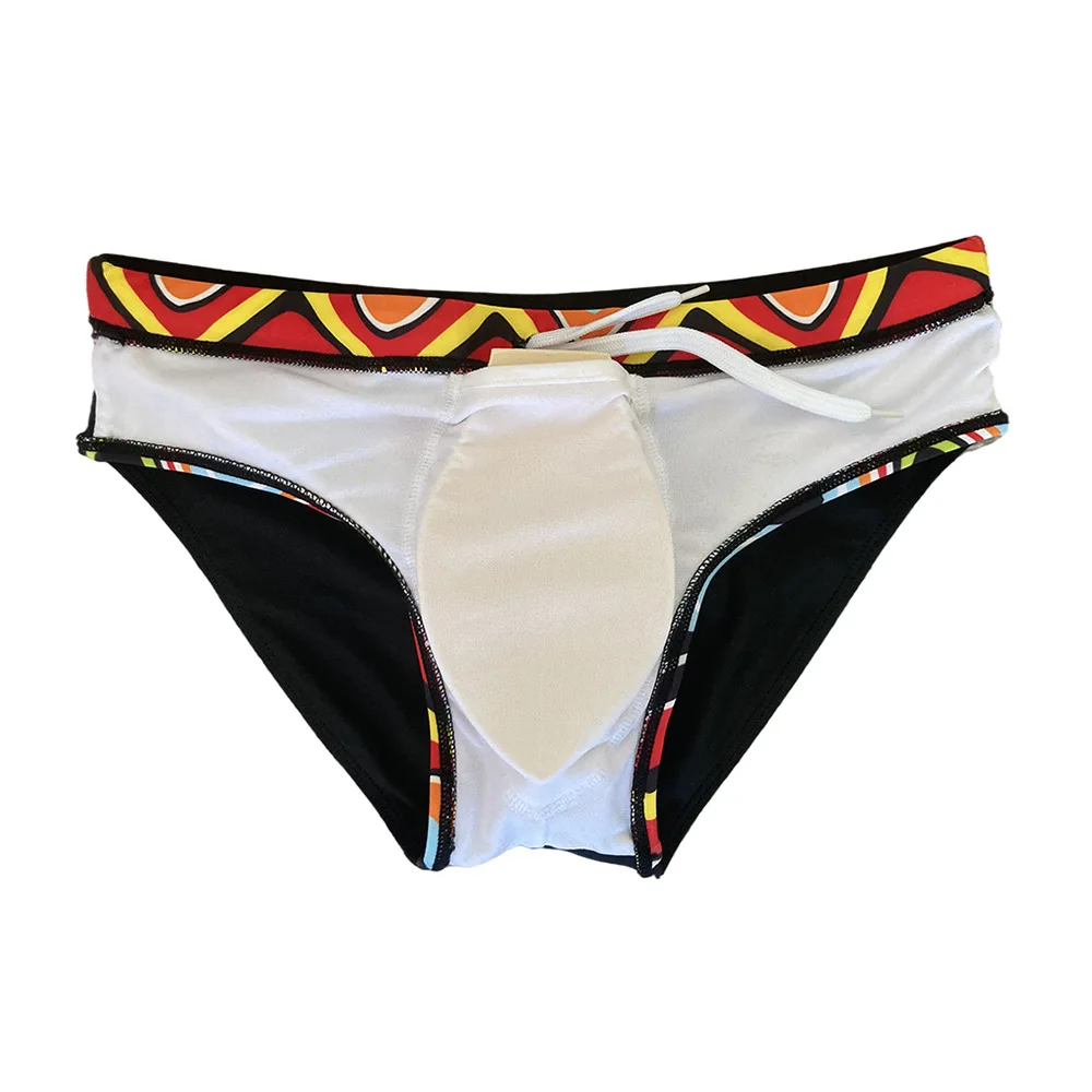 rise triangular cup swimming trunks European and American trend sports quick-drying swimming trunks professional swimsuit10010zb