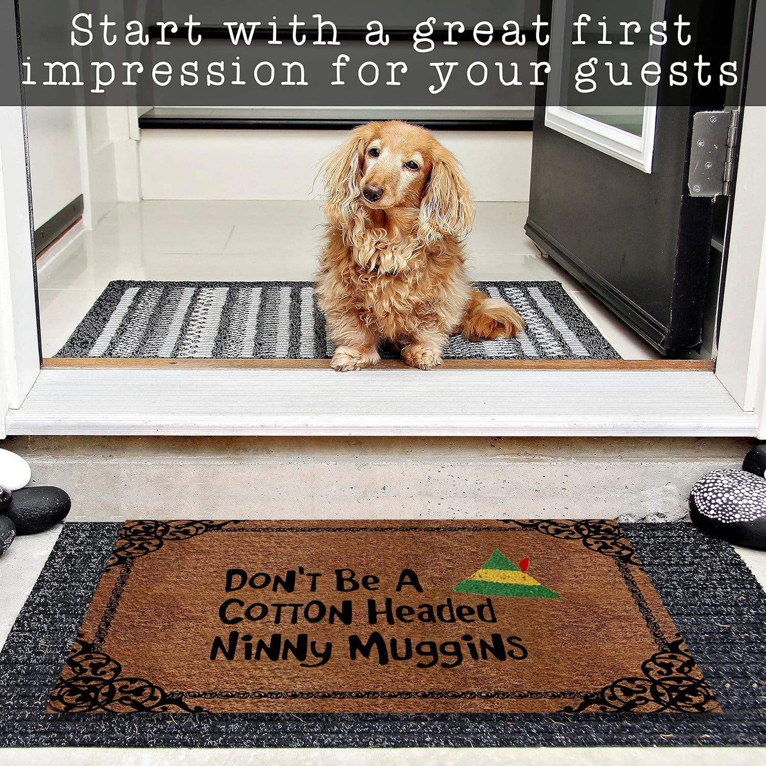 Don't Be A Cotton Headed Ninny Muggins Doormat Rubber Bathroom Kitchen Mat Garden Garage Door Floor Mat Non-Slip Carpet Entrance