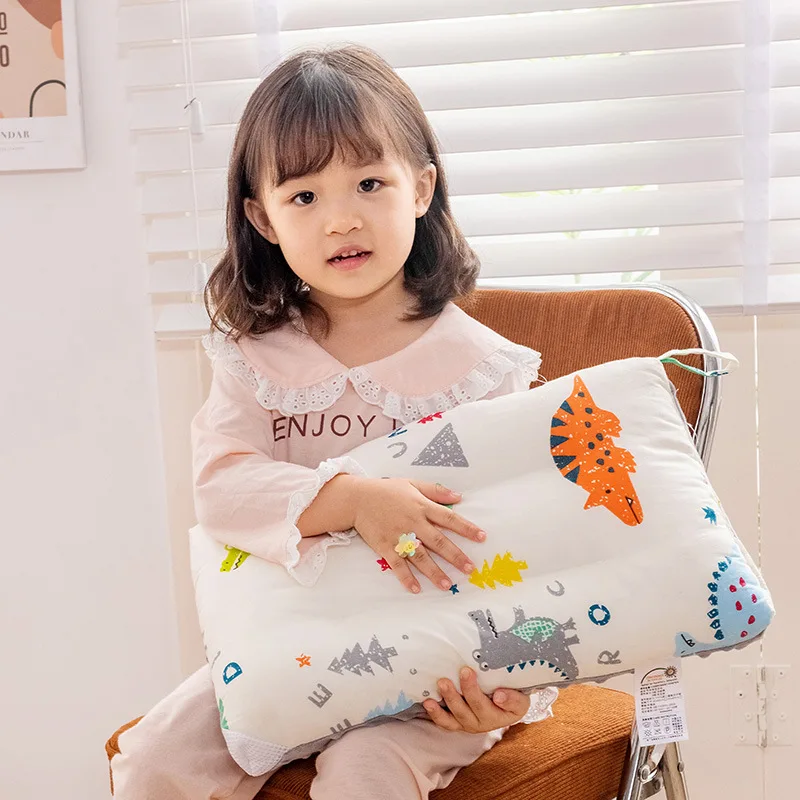 Baby Pillow Machine Washable A-class Maternal and Child Grade Cotton Bean Pillow Pure Cotton Soothing Pillow Helps Sleep P3