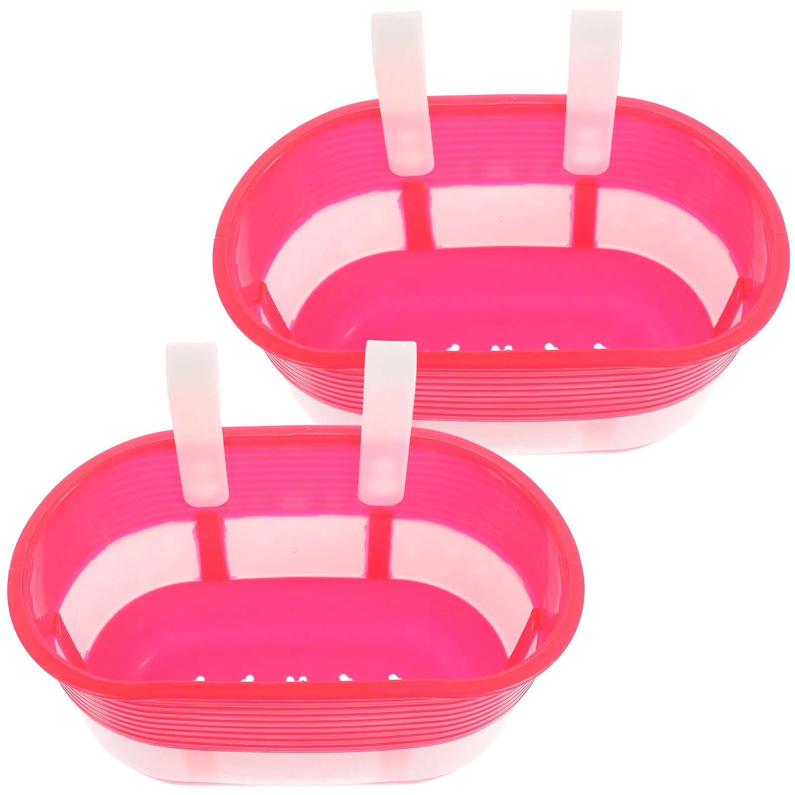 

2pcs Kids Bike Basket Premium Plastic Scooter Front Handlebar Carrier Wide Storage For Bottles Snacks Milk Children Bike Parts