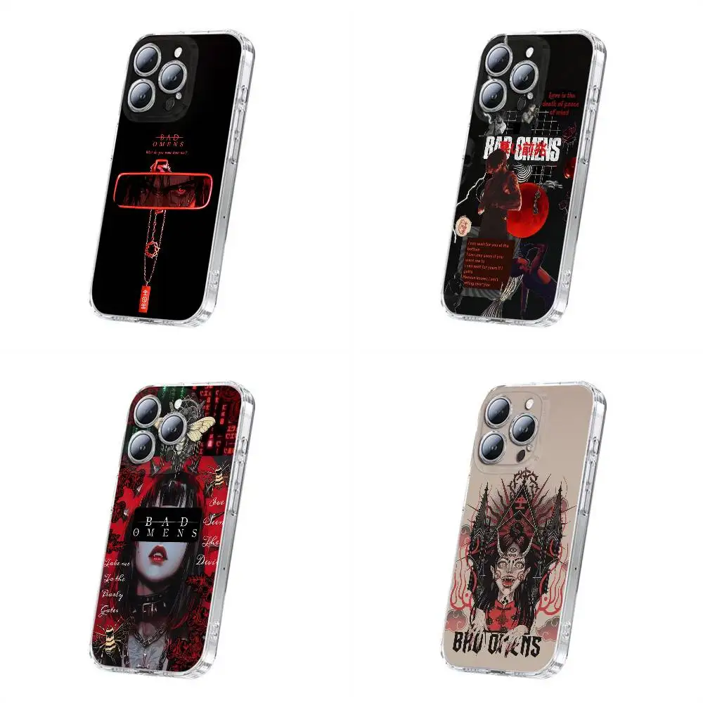 

B-Bad Death Peace Mind Omens Phone Case For iPhone 17,16,15,14,13,12,11 Plus,Pro,Max,Plus,E,SE4,Mini Transparent Cover