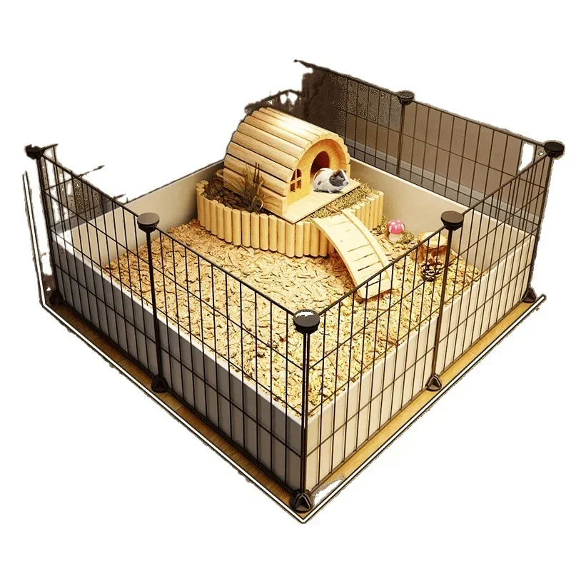 guinea pig, small pet fence, oversized free luxury villa, indoor special cage, pet cabinet, storage cabinet