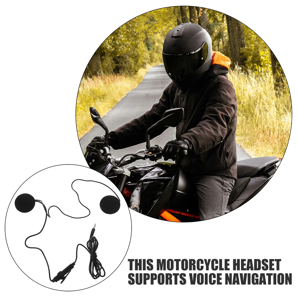 

2pcs Motorcycle Headset High Sound Quality Windproof Noise Reduction Intercom System For Rider With Mic Sports Audio