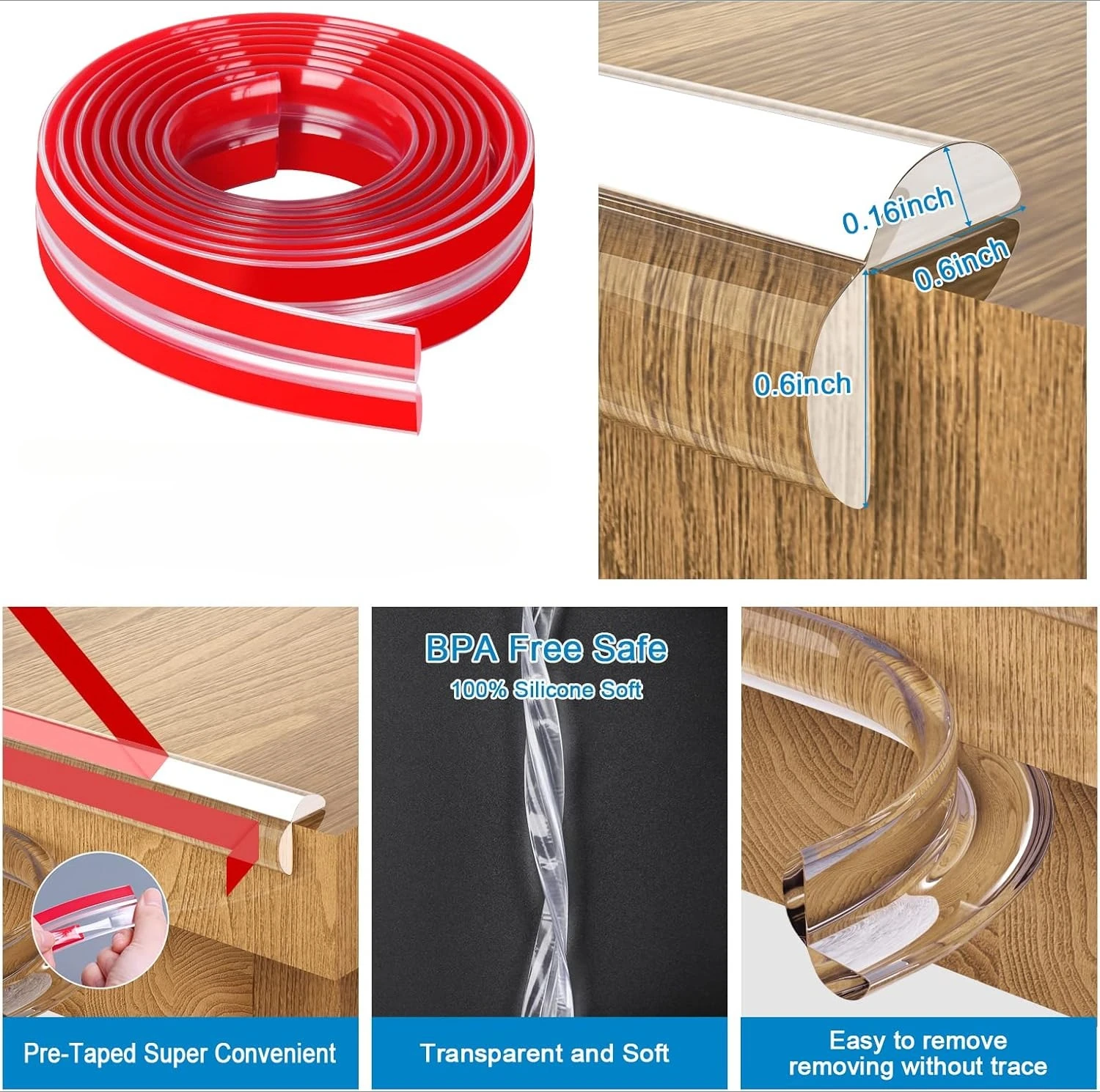 1/2/3M Transparent Corner Protectors – 0.6