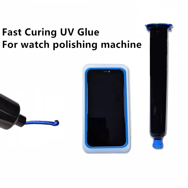 Waterproof Adhesive UV Fast Curing Sticker Blue Glue for Phone LCD Screen Sealing Protect Glass Polishing Machine Scratch Repair