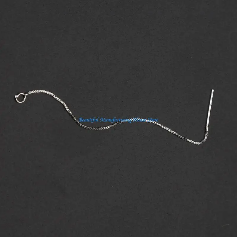 E56A Dangle Earrings Drop Thread Dangling Earrings Jewelry Tassel Threader Drop Earrings Long Chain Ear Line