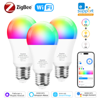 Ewelink E26 E27 Zigbee LED Bulbs Wifi Smart LED Lamp RGB+CW+WW 15W 18W LED Light Bulb Works With Alexa Google Smartthings Yandex