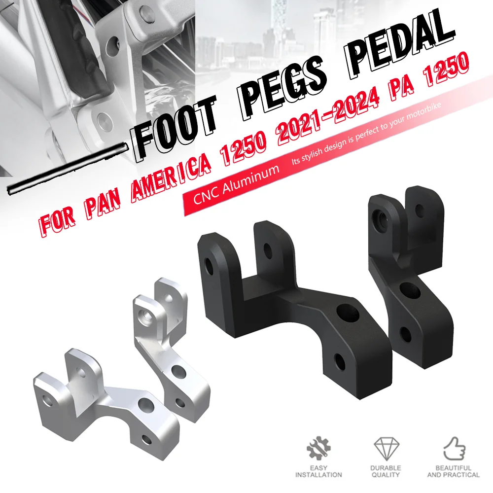 

FOR PAN AMERICA 1250 2021-2022-2023-2024 Motorcycle Accessories Passenger Footrest Lowering Kit Foot Pegs Footpeg PA 1250