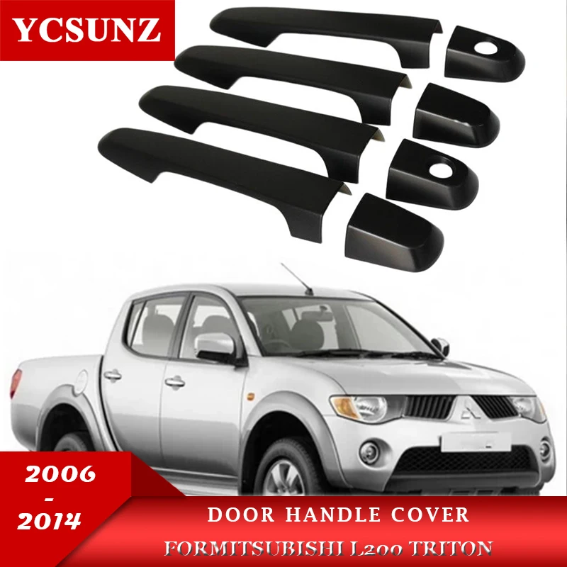 ABS Door Handle Cover For Mitsubishi L200 Triton 2006 2007 2008 2009 2010 2011 2012 2013 2014 Double Cabin Car Accessories