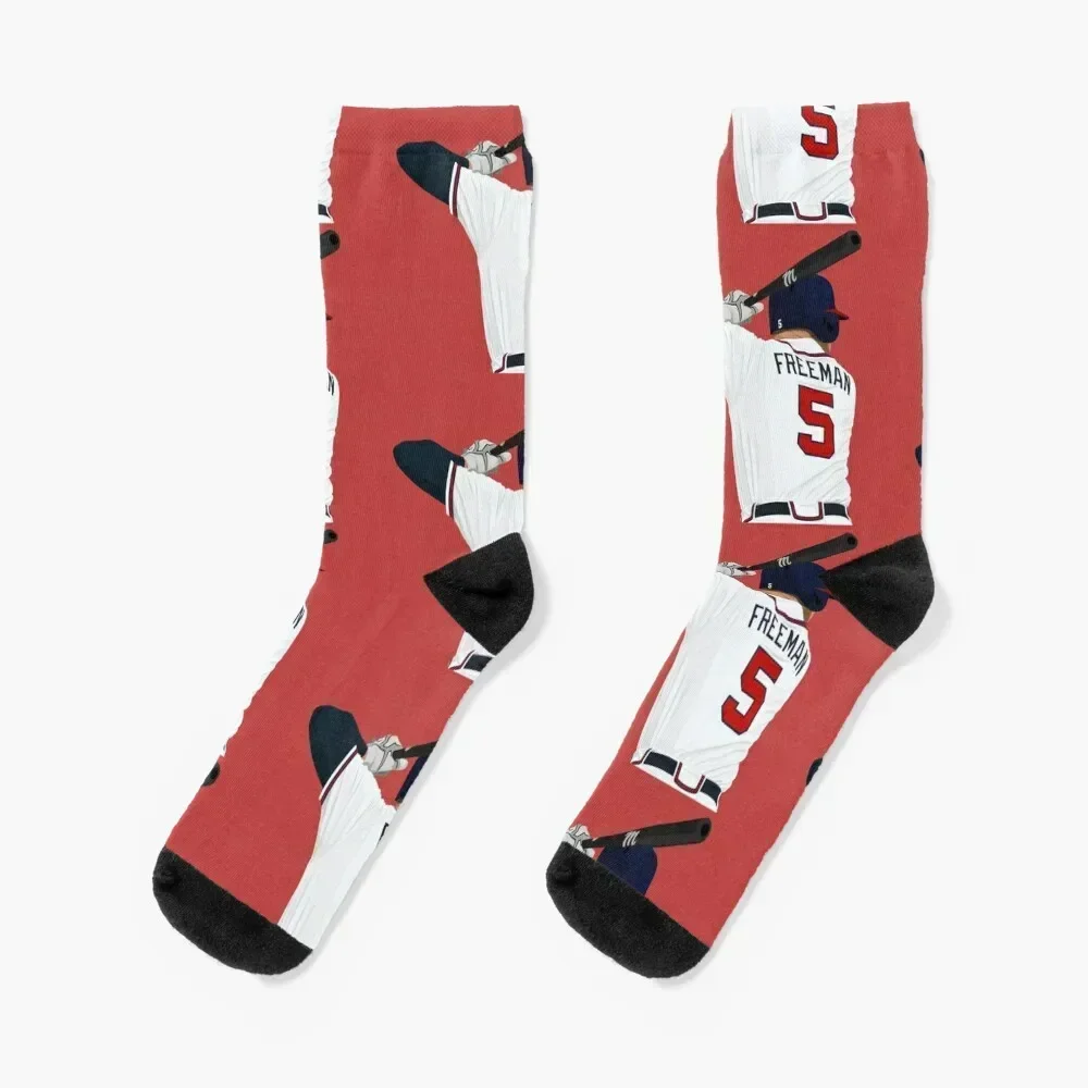 

Freddie Freeman 5 Socks funny gifts Crossfit Socks Men's Women's