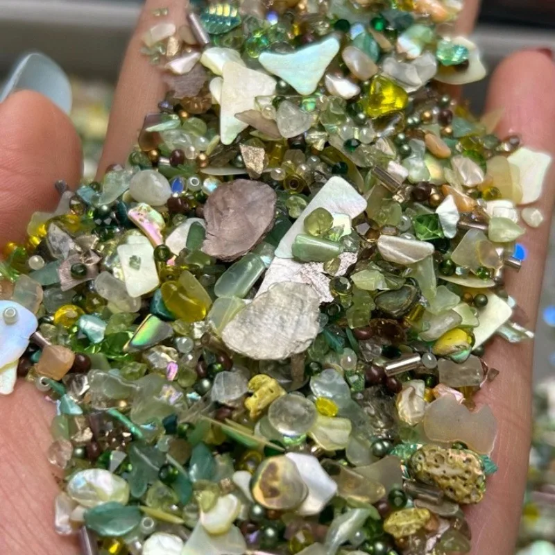 

1kg/pack New Colorful Mixed Irregular Gravel DIY Nail Accessories Mobile Accessories Decorative Fillers Wholesale！
